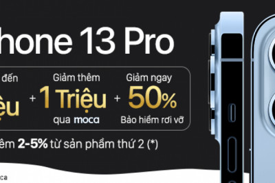 Khuyến mãi iPhone 13 Thế Giới Di Động: Mua iPhone 13 được giảm ngày 3tr, giảm thêm 1tr khi thanh toán qua Moca