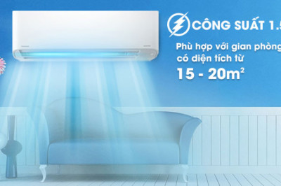 Kinh nghiệm lựa chọn điều hòa phù hợp cho phòng khách từ 15m2 - 40m2