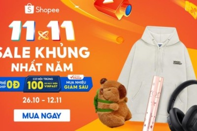Siêu sale Shopee cuối năm 11.11.2024